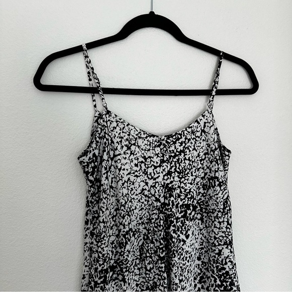 Calvin Klein Satin Midi Dress Black White Spaghetti Straps Size 2 Women’s - Picture 6 of 11